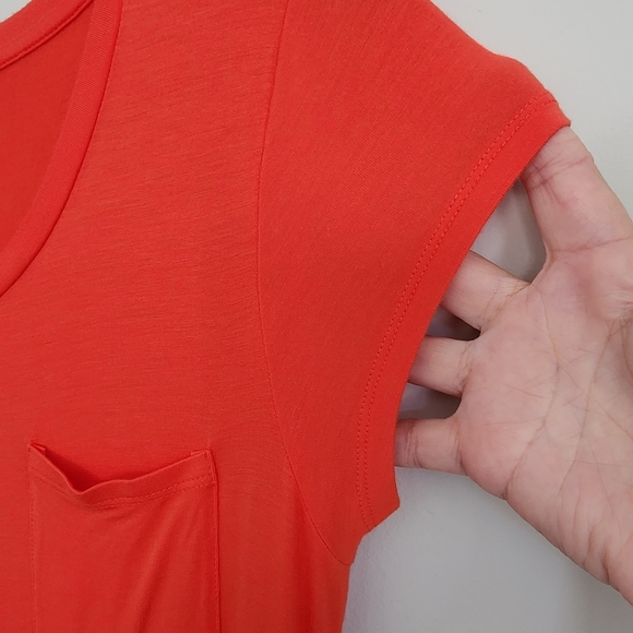 Orange t-shirt dress - Picture 10 of 11